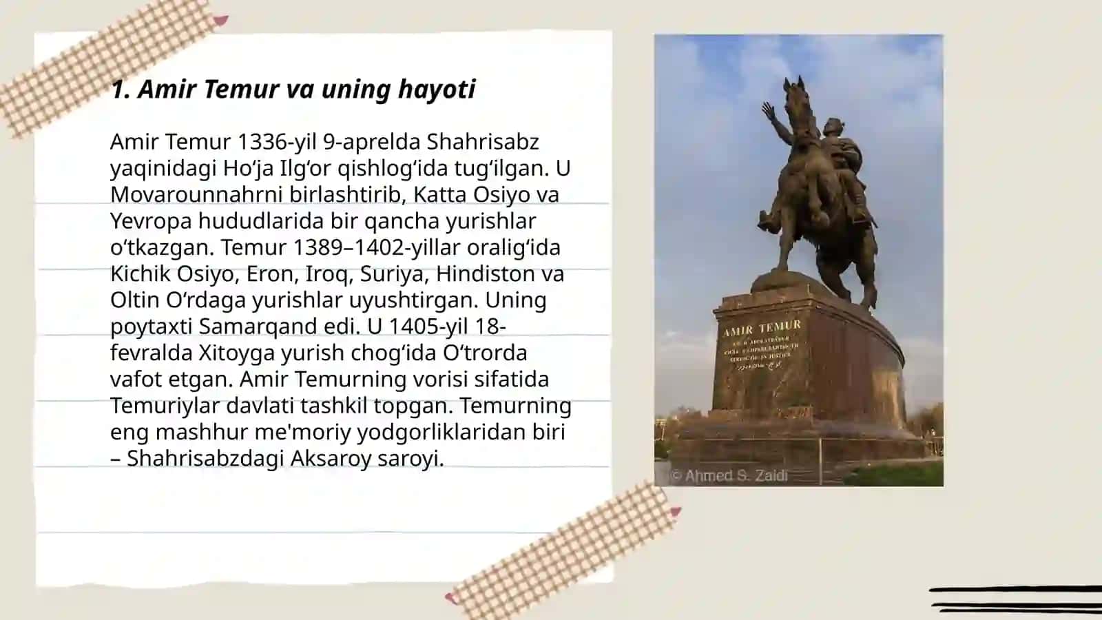 Temuriylar davlati tashkil topishi 3