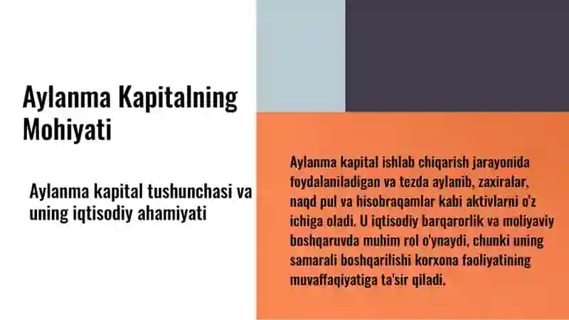 Aylanma kapitalni boshqarish 3