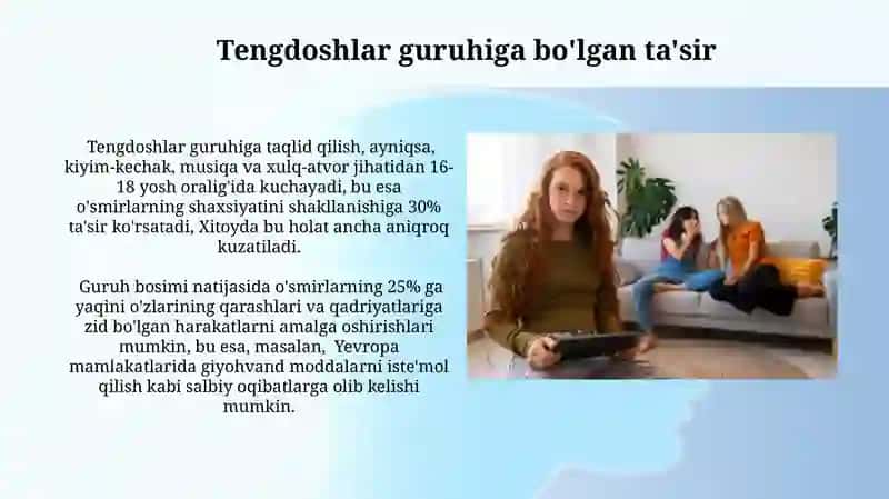 Yoshlik davrining psixologik xususiyatlari 3