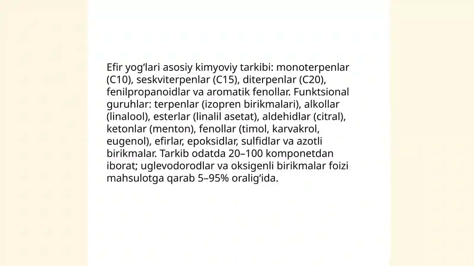 Efir yogʻlari 3