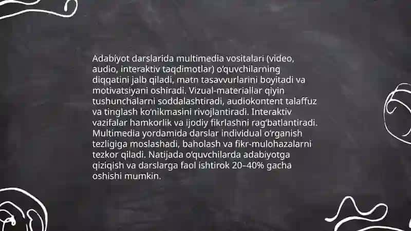 Adabiyot darslarida multimedia vositalaridan foydalanish 3