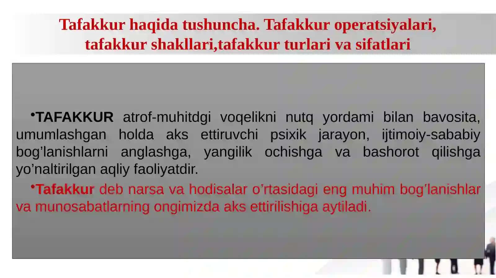 Tafakkur va nutqning psixologik tavsifi 3