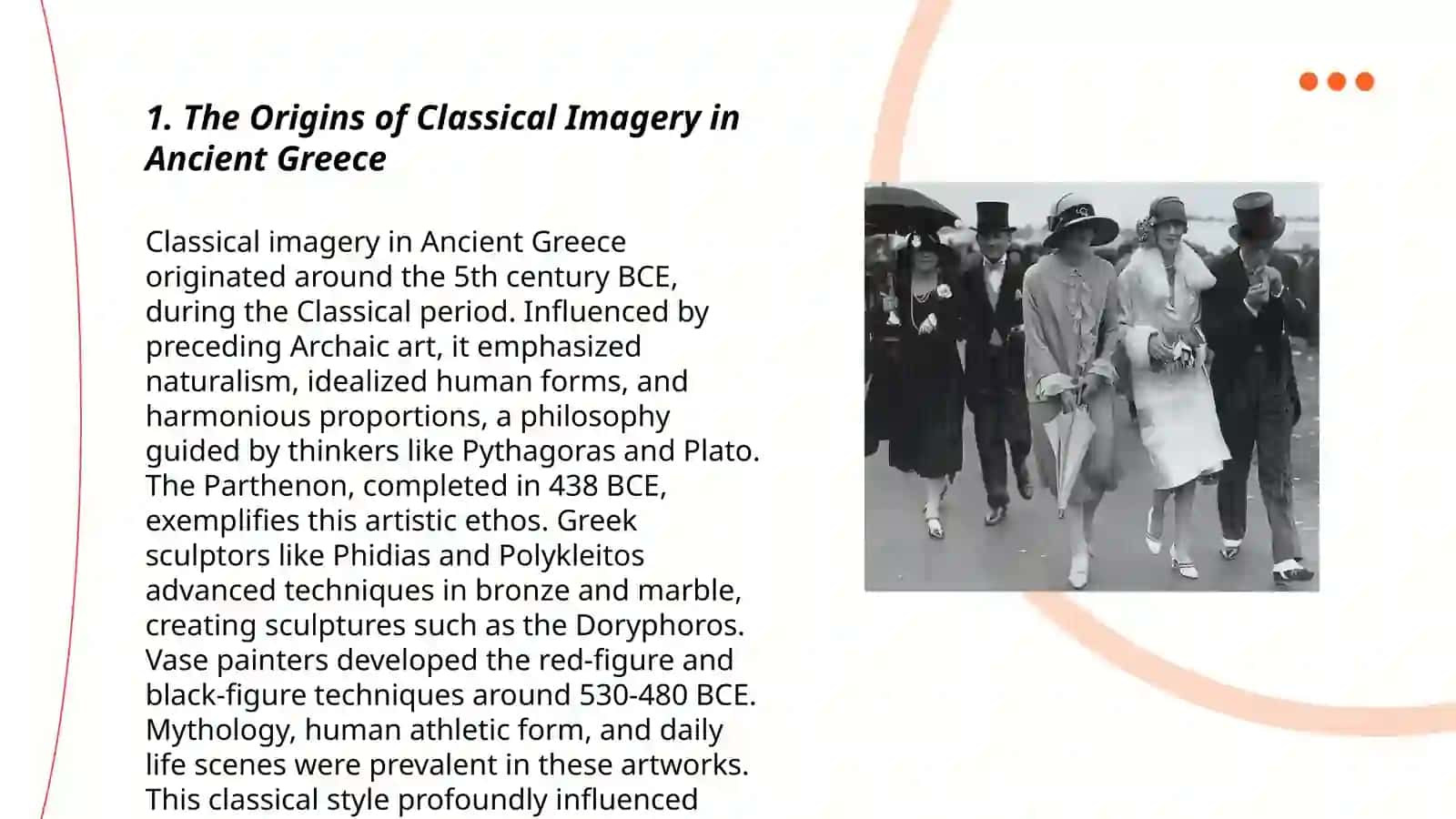 The history of the origin of classical images 3