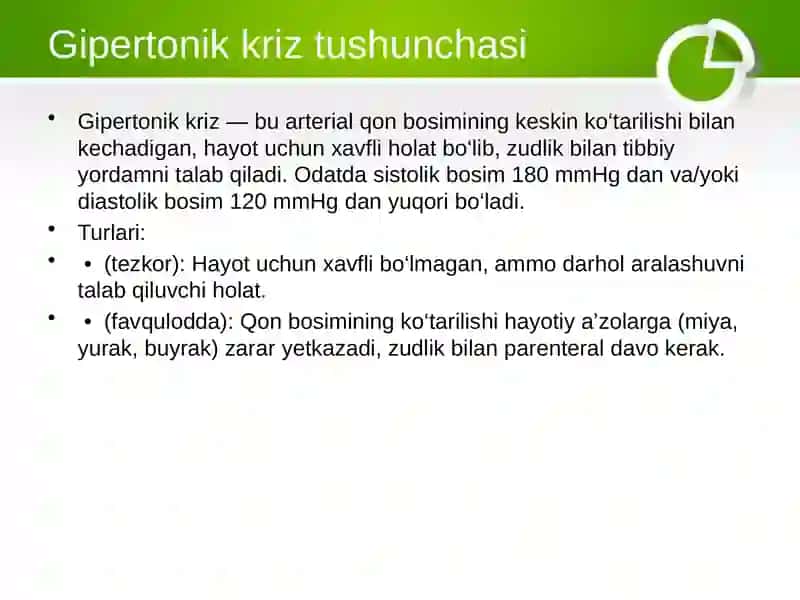 Gipertonik krizda ishlatiladigan dori vositalari 3