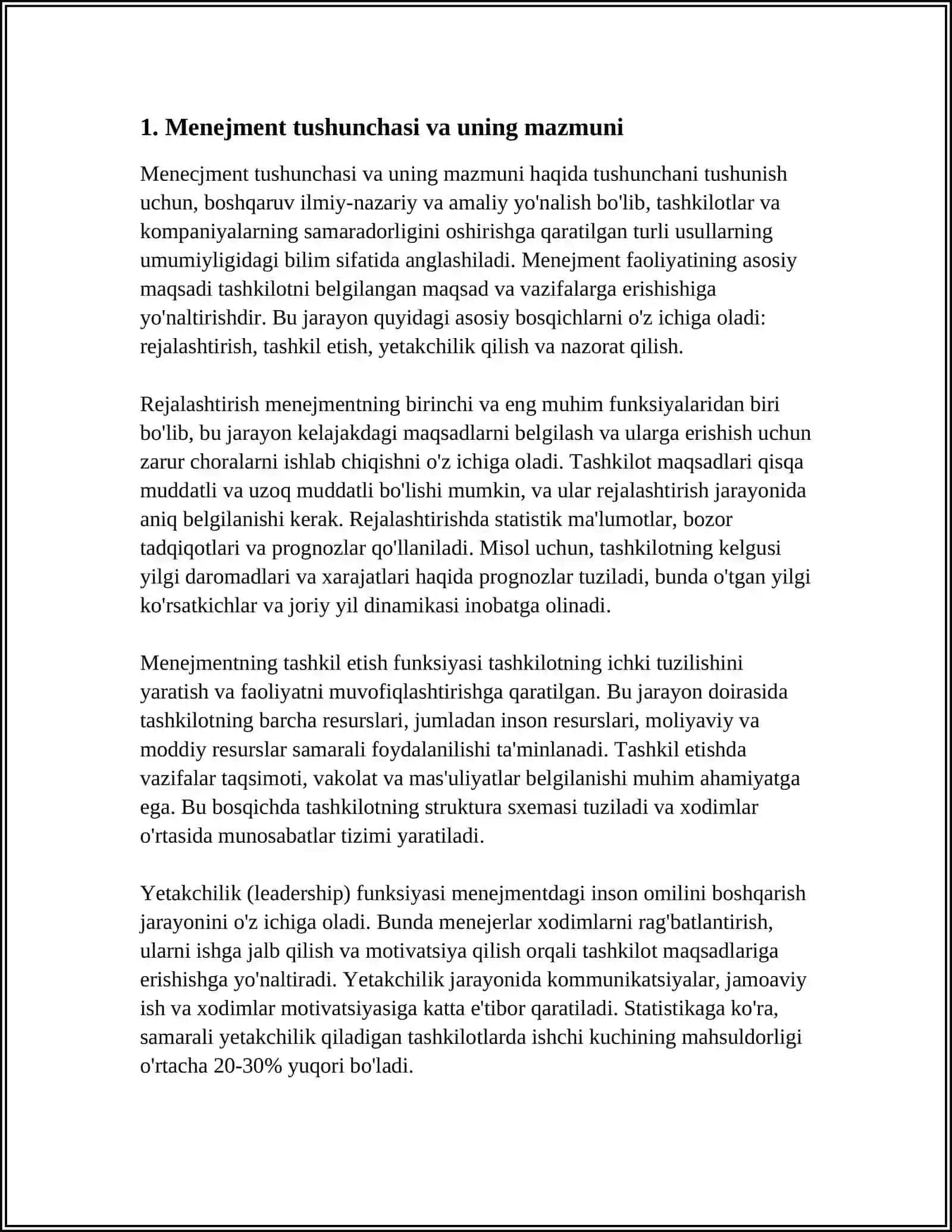 MENEJMENTI TUSHUNCHASI 3