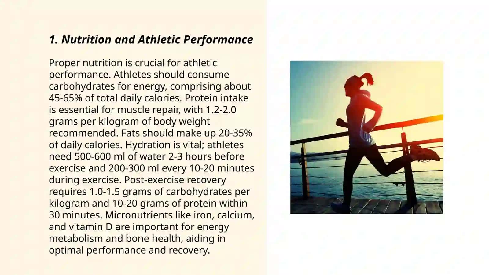 Nutrition and Athletic Performance 3