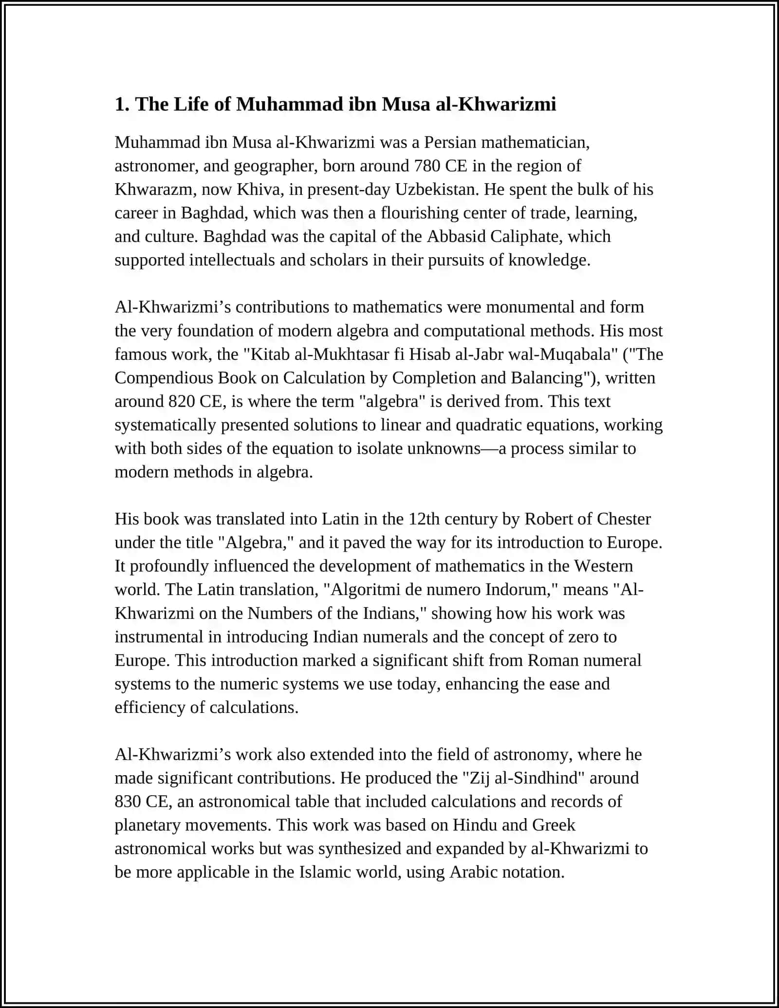 MUHAMMAD IBN MUSA AL-KHWARIZMI 3