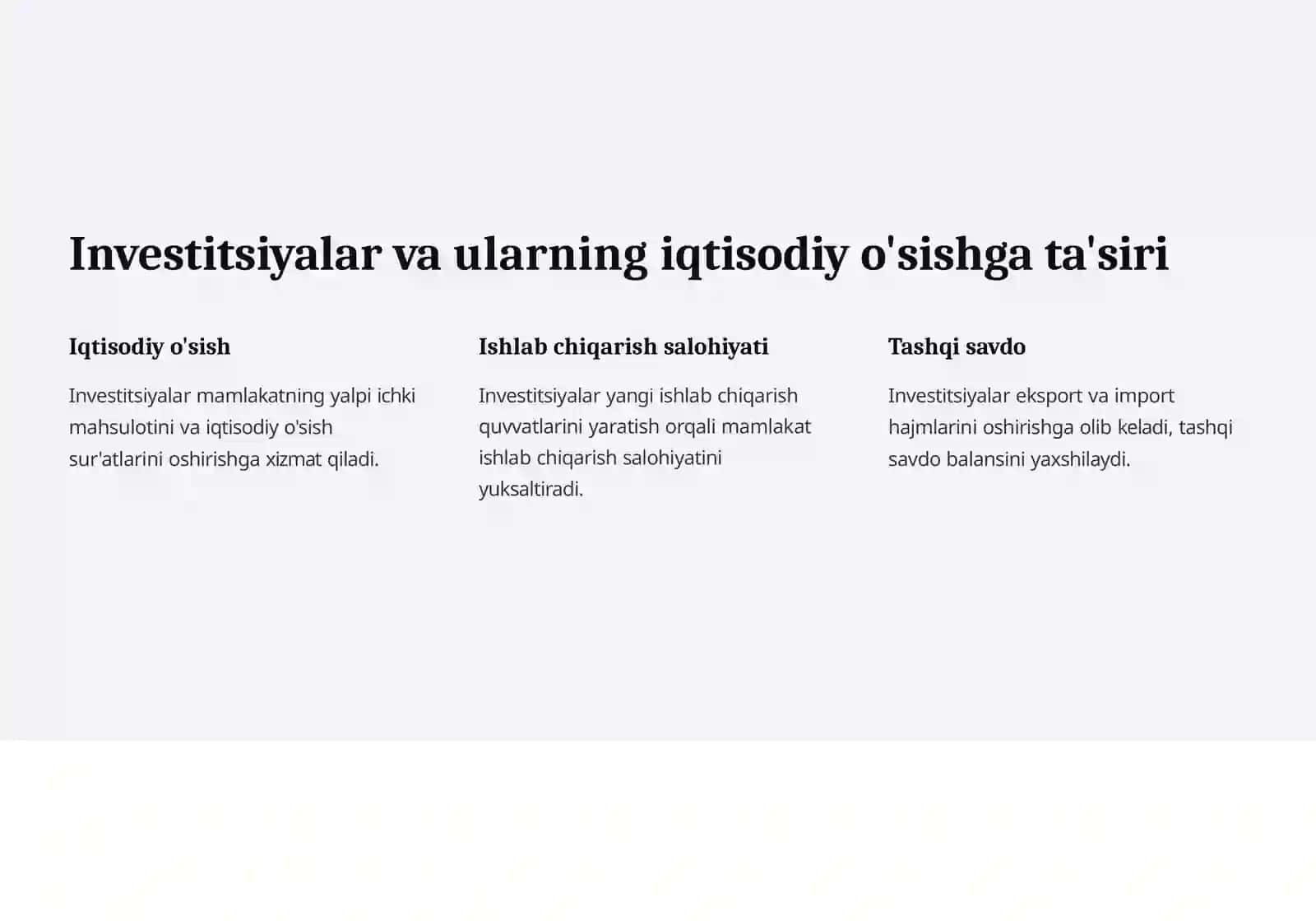 Investitsiyalar 3