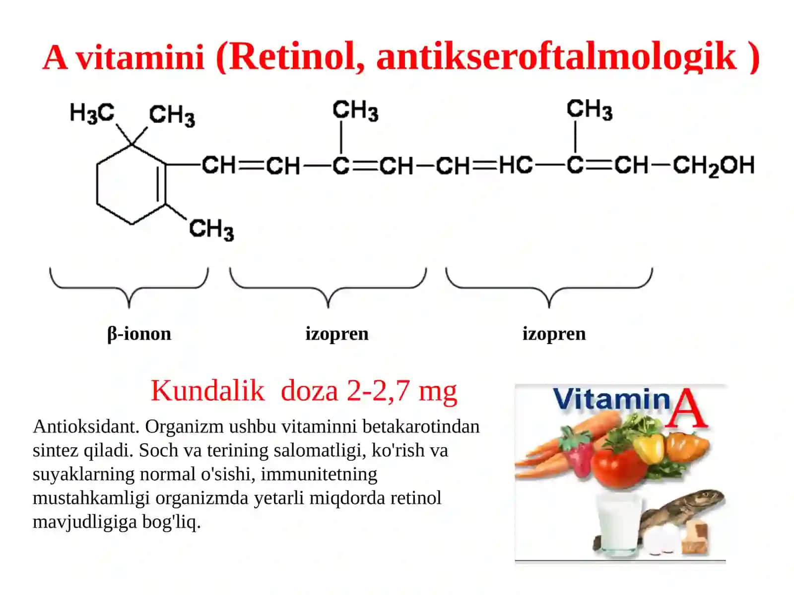 Yog’da eruvchan vitaminlar 3