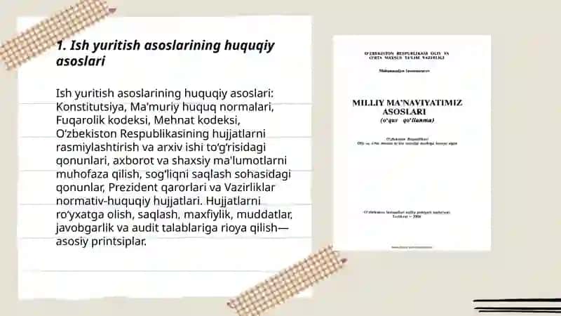 Ish yuritish asoslari 3