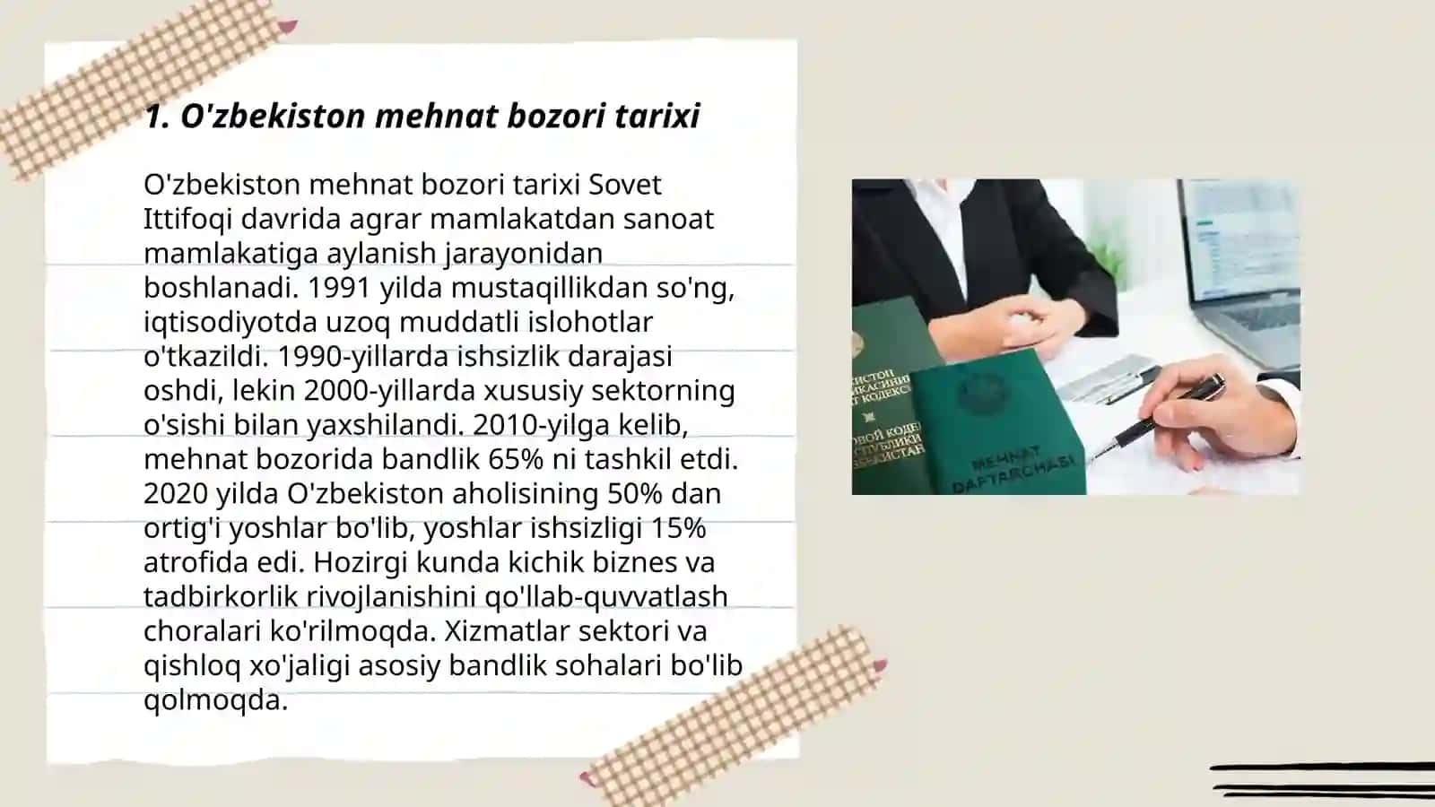 O'zbekiston mehnat bozori tarixi 3
