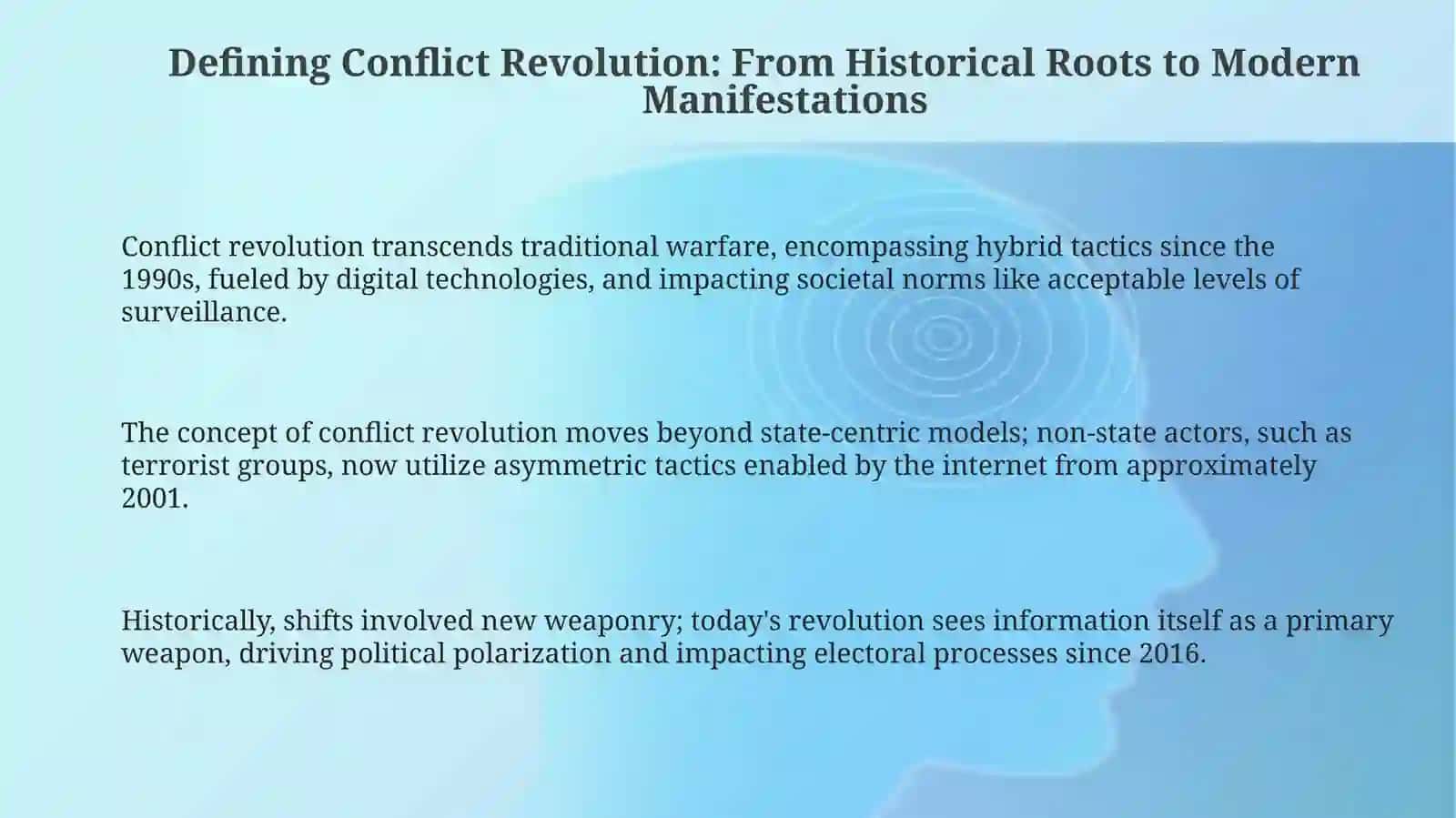 The Global Culture of Conflict Revolution 3