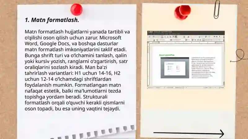 LibreOffice Writer matn muharririning xususiyatlari 3