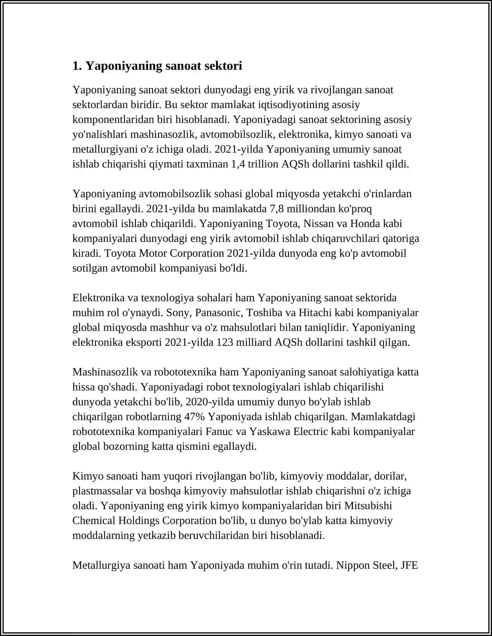 YAPONIYA IQTISODIYOTI 3
