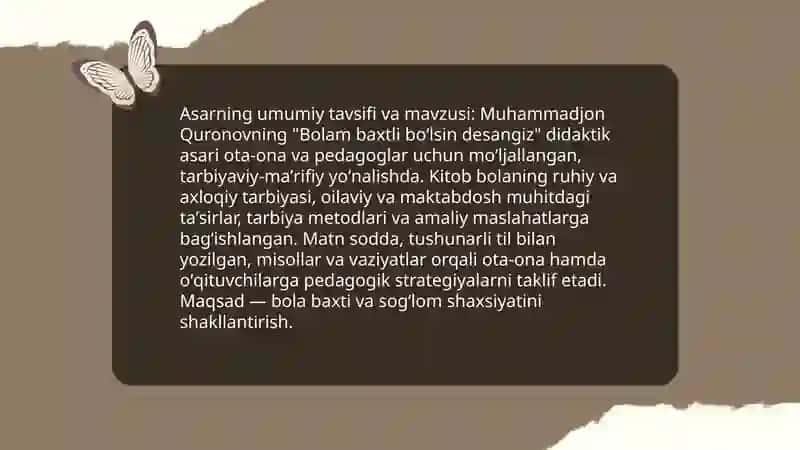 Bolam baxtli boʻlsin desangiz 3