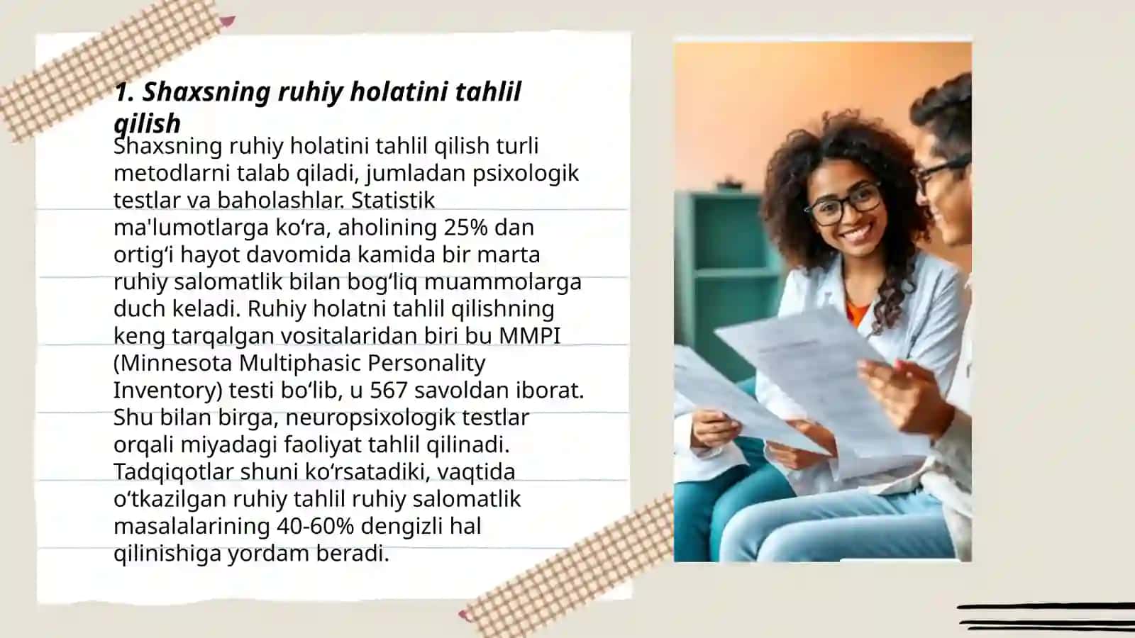 Psixodiognostikaning vazifalari 3