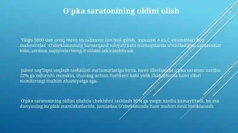 O'pkaning o'sma kasalliklari 3