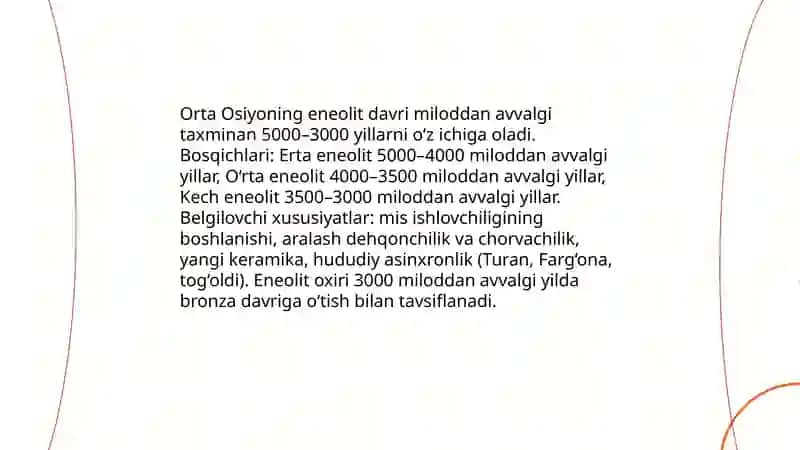 Orta Osiyoning eneolit davri madaniyati 3