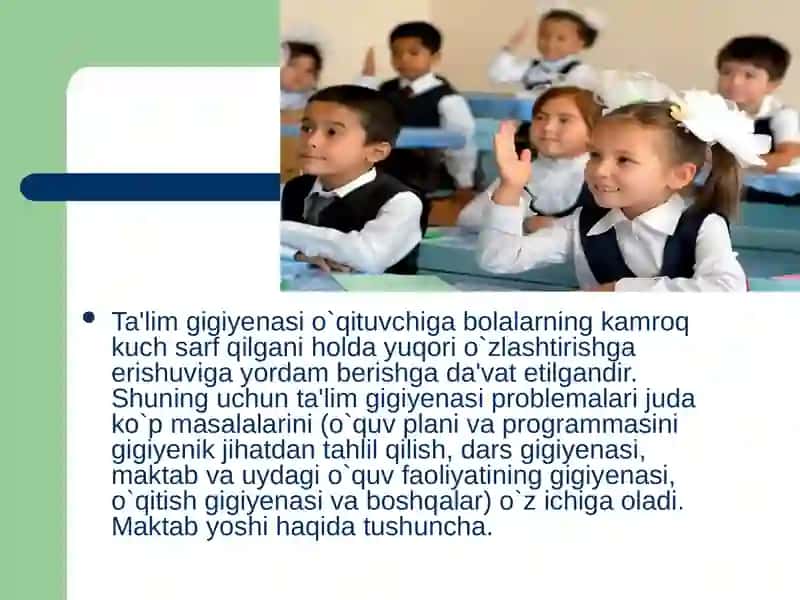 Ta'lim tarbiya gigiyenasi 3