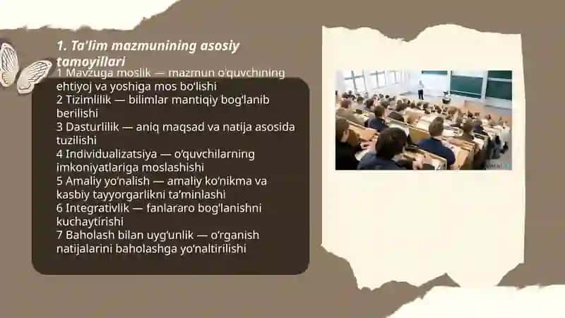 Ta'lim mazmuni MAXSUDOVA 3