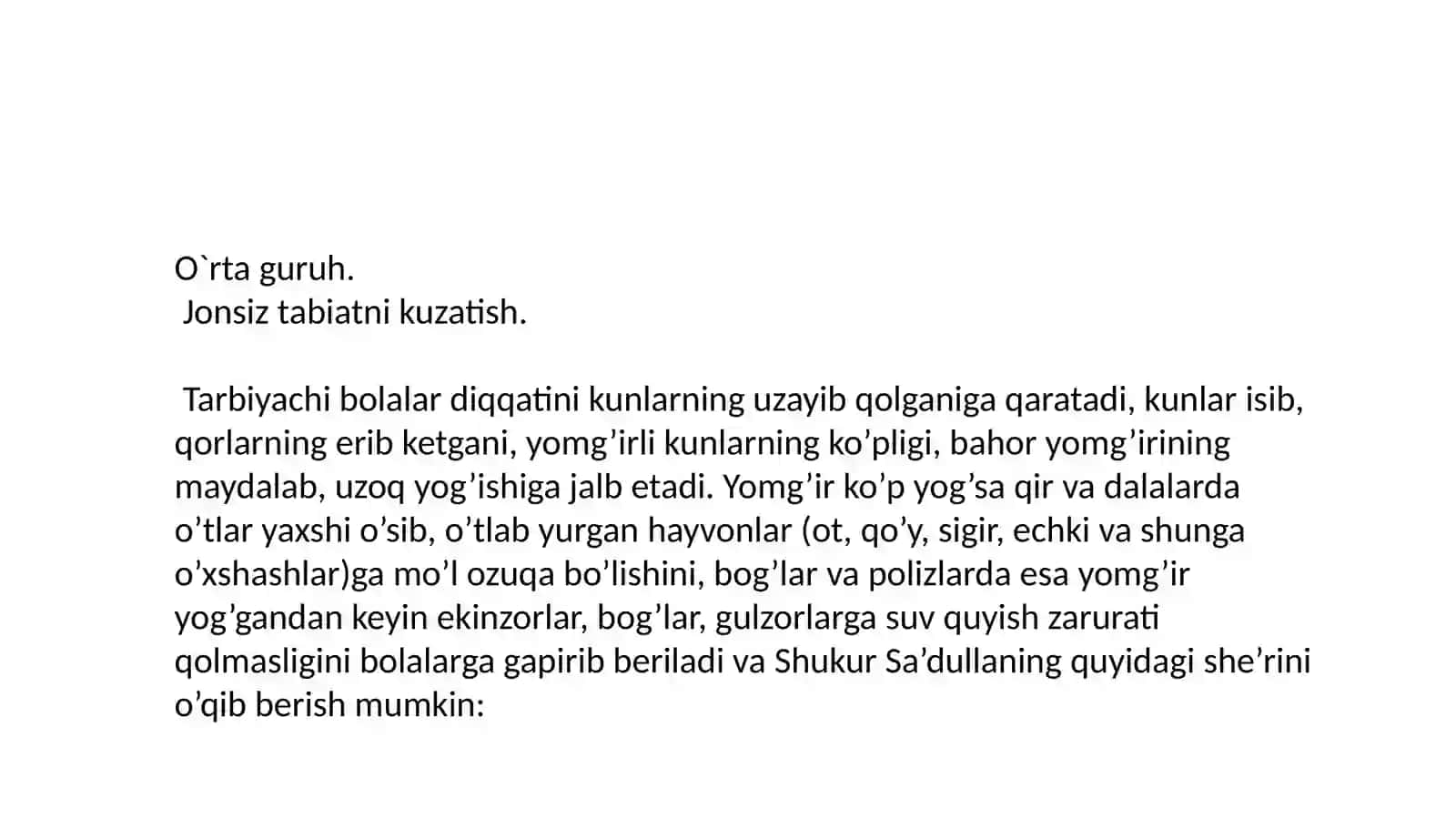 Tabiat bilantanishish metodikasi 3