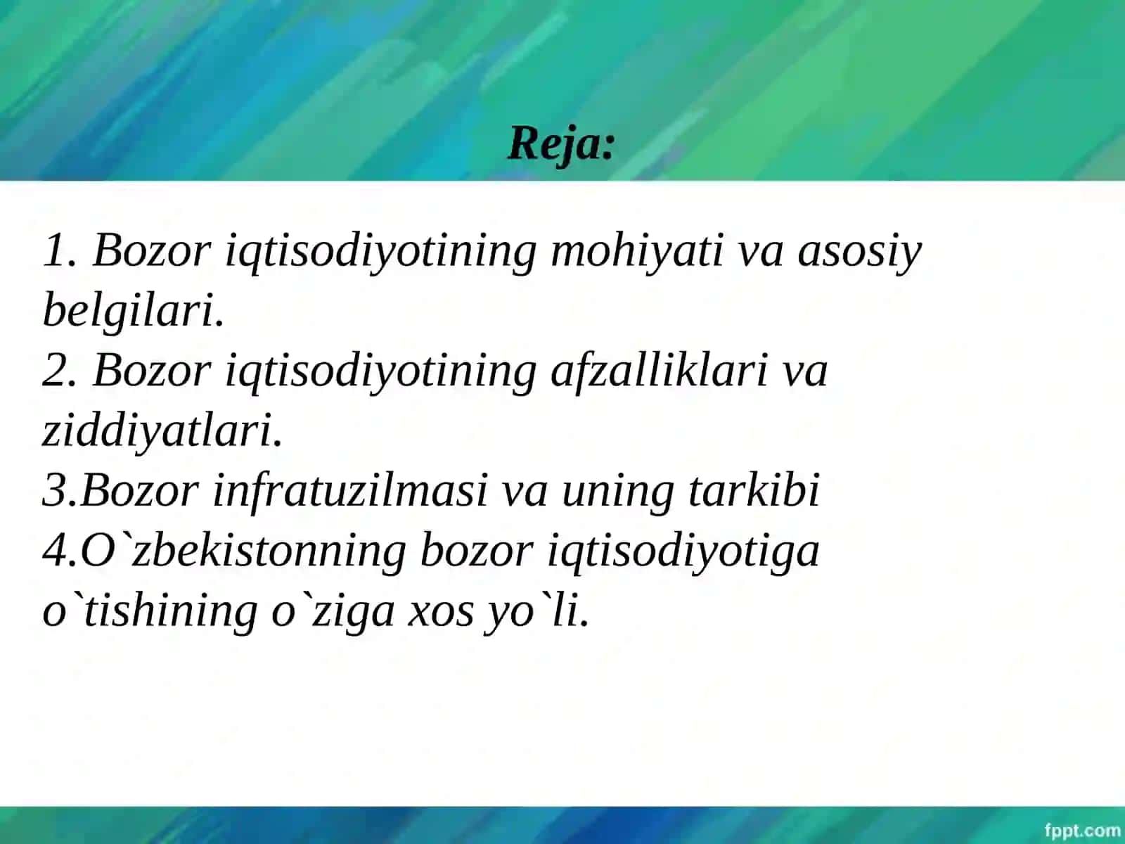 Bozor iqtisodiyoti 3