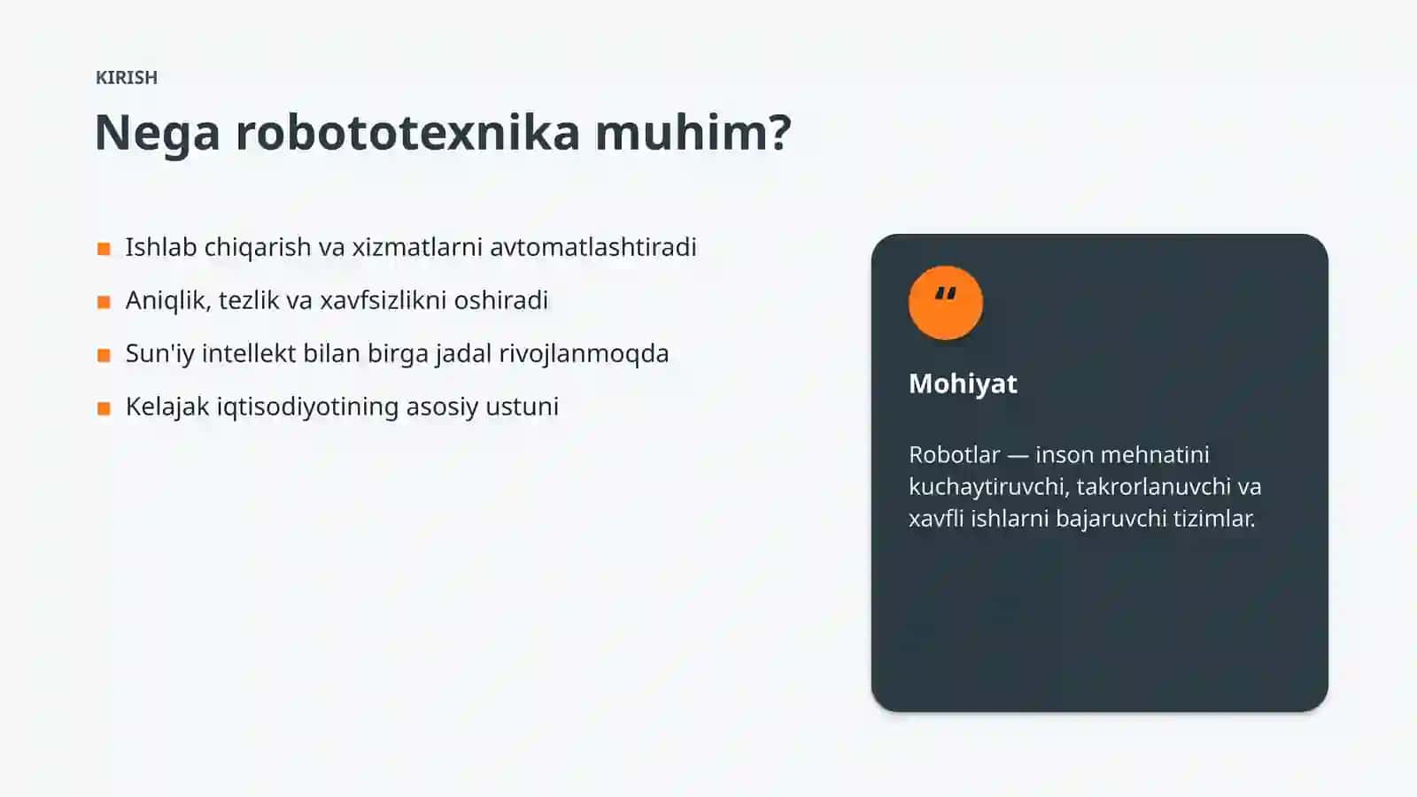 Muhandislik - Robototexnika Asoslari 3