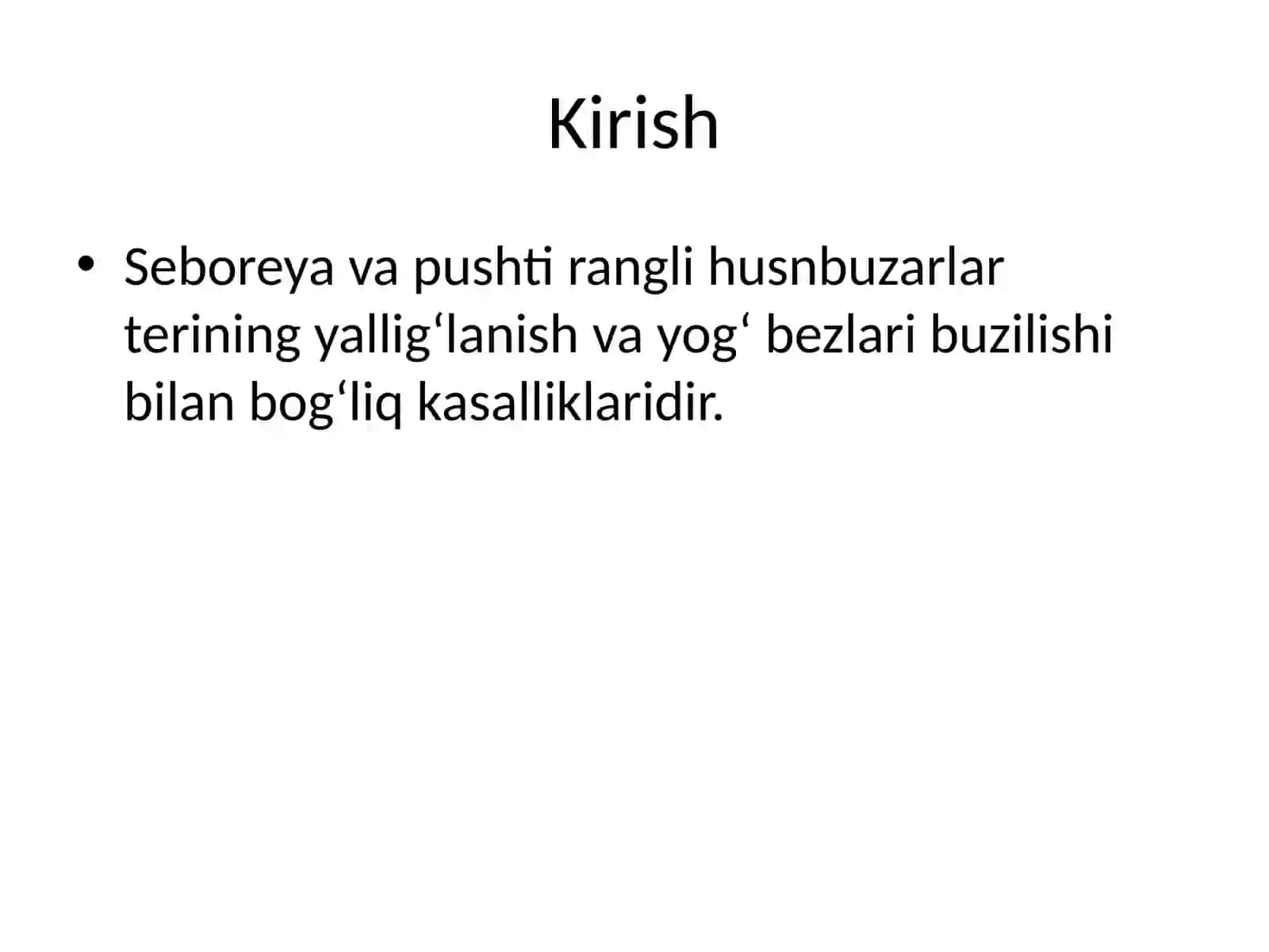 Seboreya va pushti rangli husnbuzarlar 3