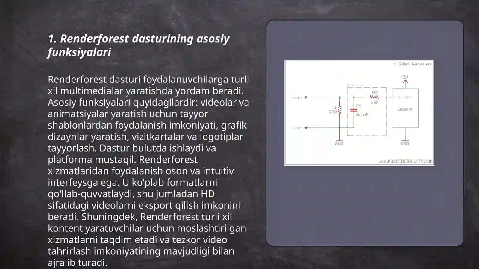 Renderforest dasturi haqida maʼlumot 3
