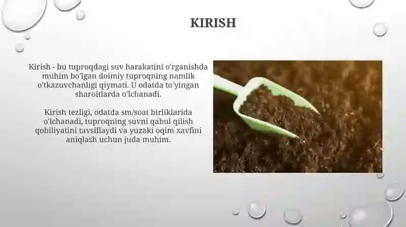Tuproqning suv xossasi 3