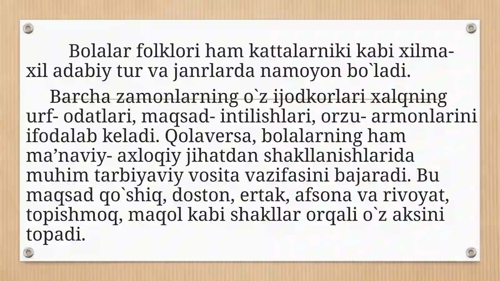 Bolalar folklorida mifologik elementlar 3