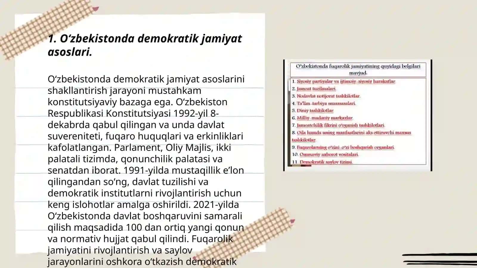 Oʻzbekistonda demokratik jamiyat asoslari 3