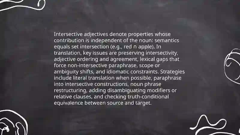 Semantic types of adjectives in translation 3