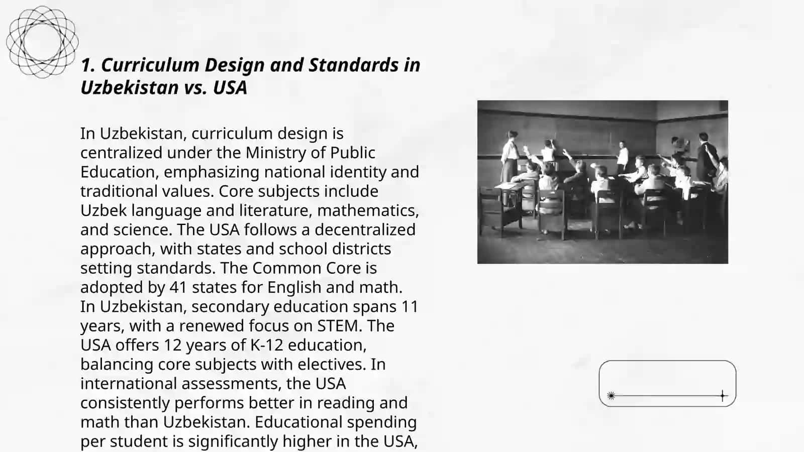 Curriculum Design and Standards in Uzbekistan vs. USA 3
