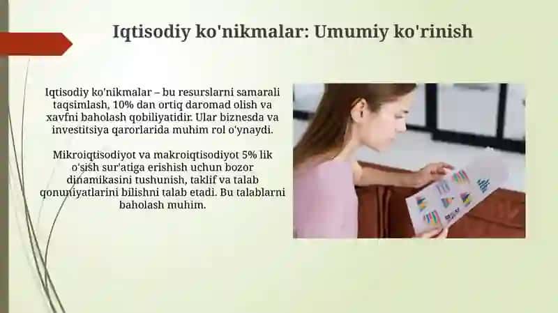 Iqtisodiy skillar va ularning statistik oʻlchovlari 3