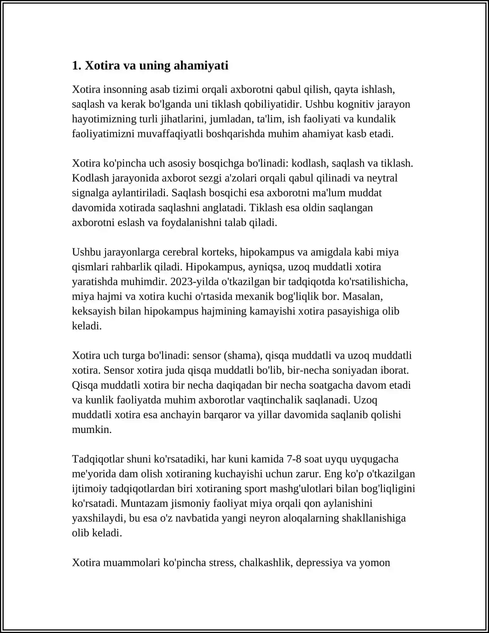 Xotira 3