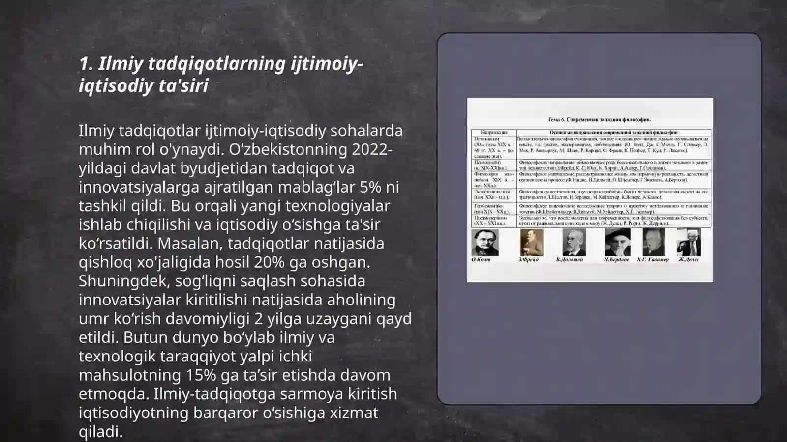 Ilmiy tadqiqotlarning joriy etilish samarasi 3
