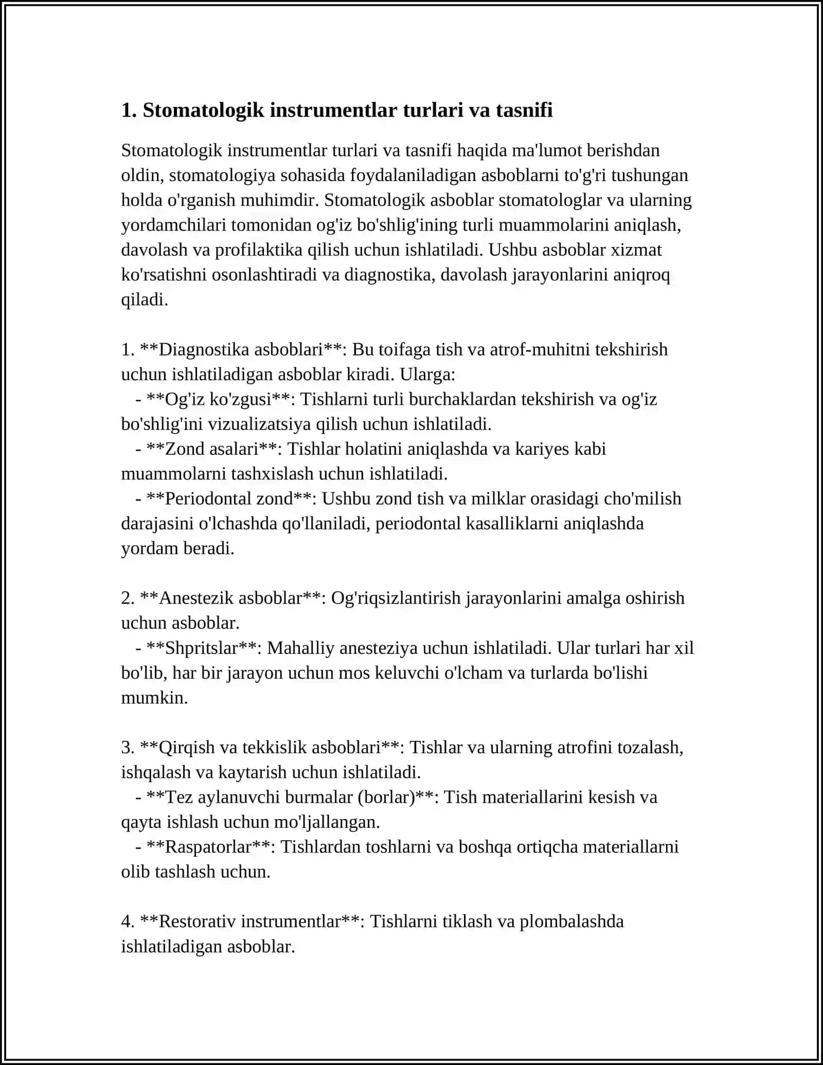STOMATOLOGIK INSTRUMENTLAR 3