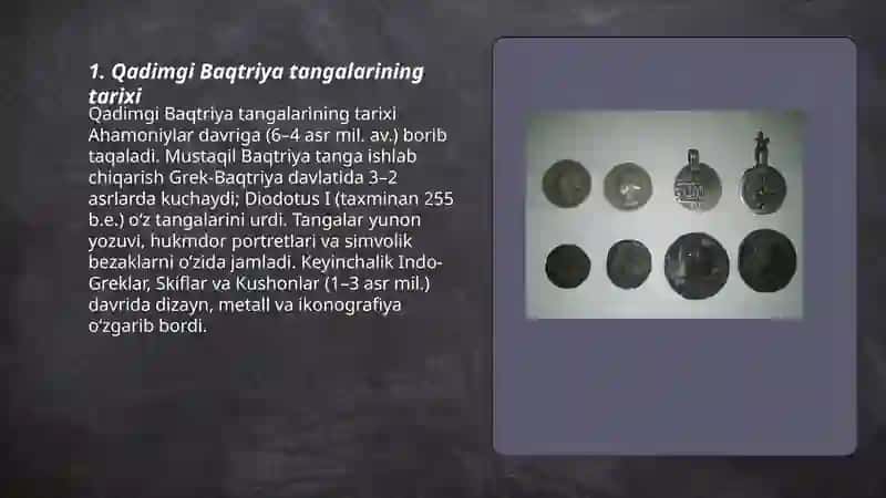 Qadimgi Baqtriya tangalari 3