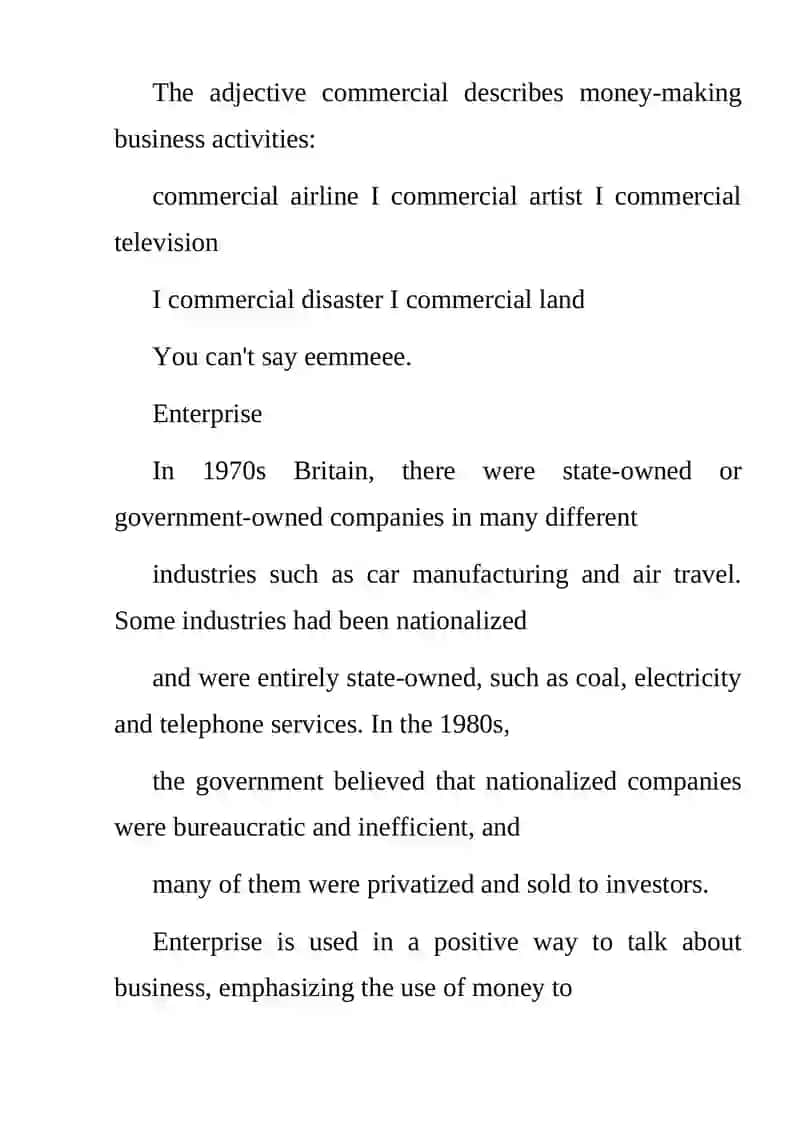Business and Commerce 3