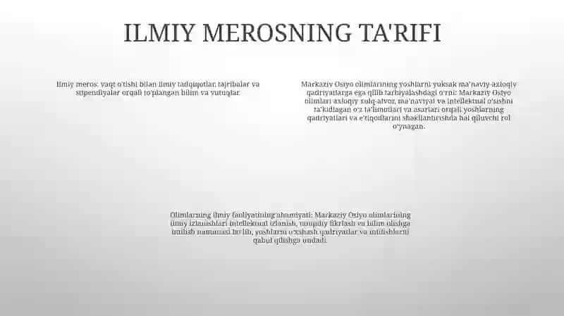 Yuksak Ma'Naviyatli Yoshlarni Tarbiyalashda O'Rta Osiyo Allomalari Ilmiy Merosi 3