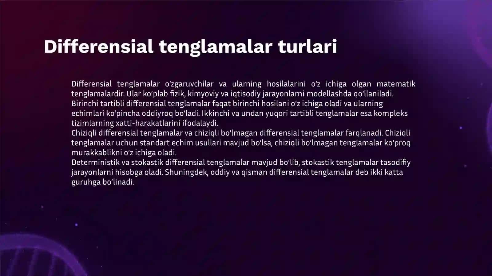 DIFFERENSIAL TENGLAMALARNI DARAJALI GATORLAR YORDAMIDA INTEGRALLASH 3