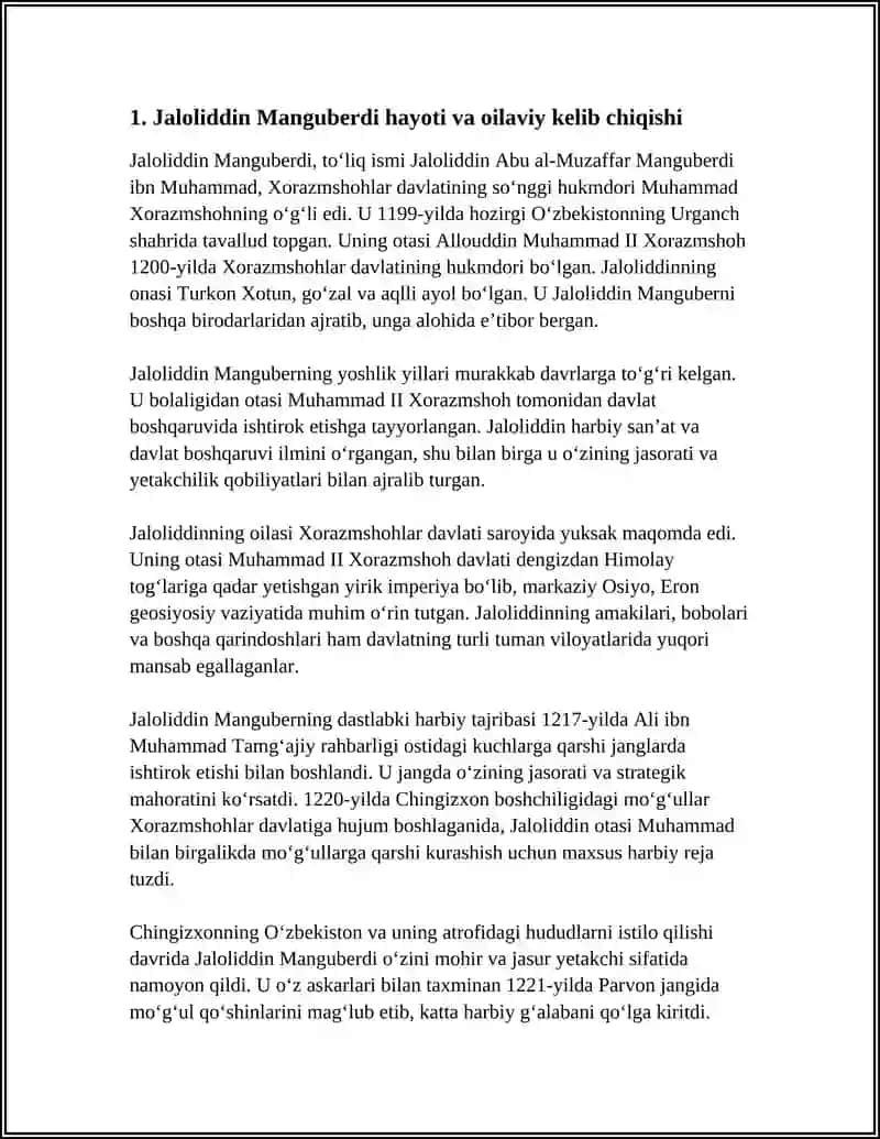 JALOLIDDIN MANGUBERDI VATAN HIMOYACHISI 3