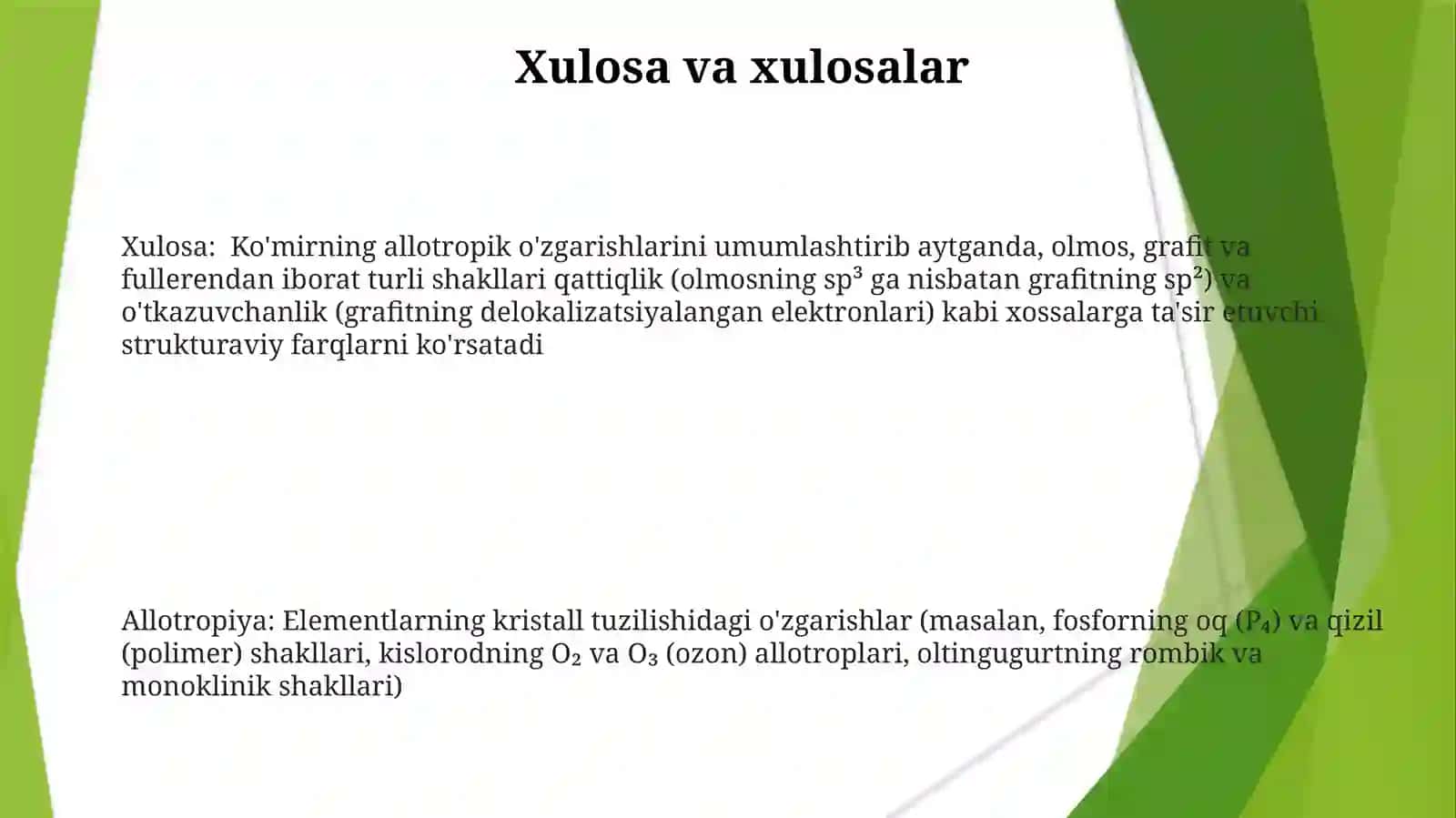 Allatropikoʻzgarishlar 3