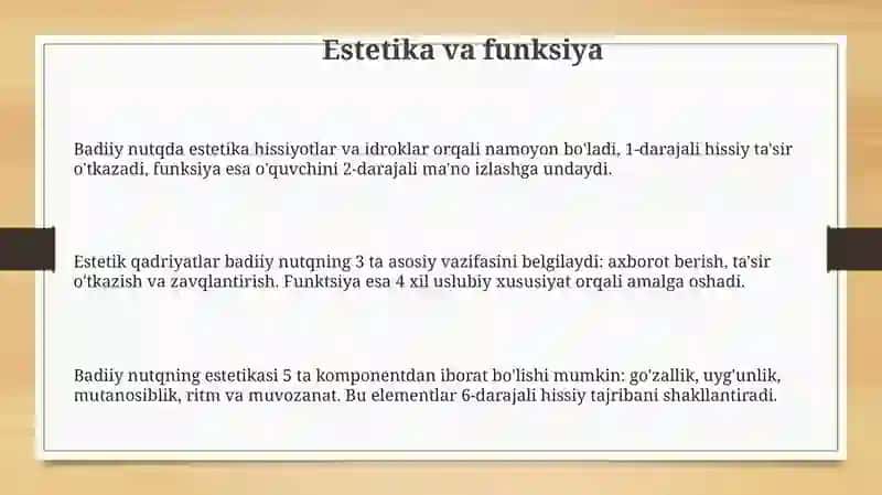 Badiiy nutqning asosiy belgilari 3