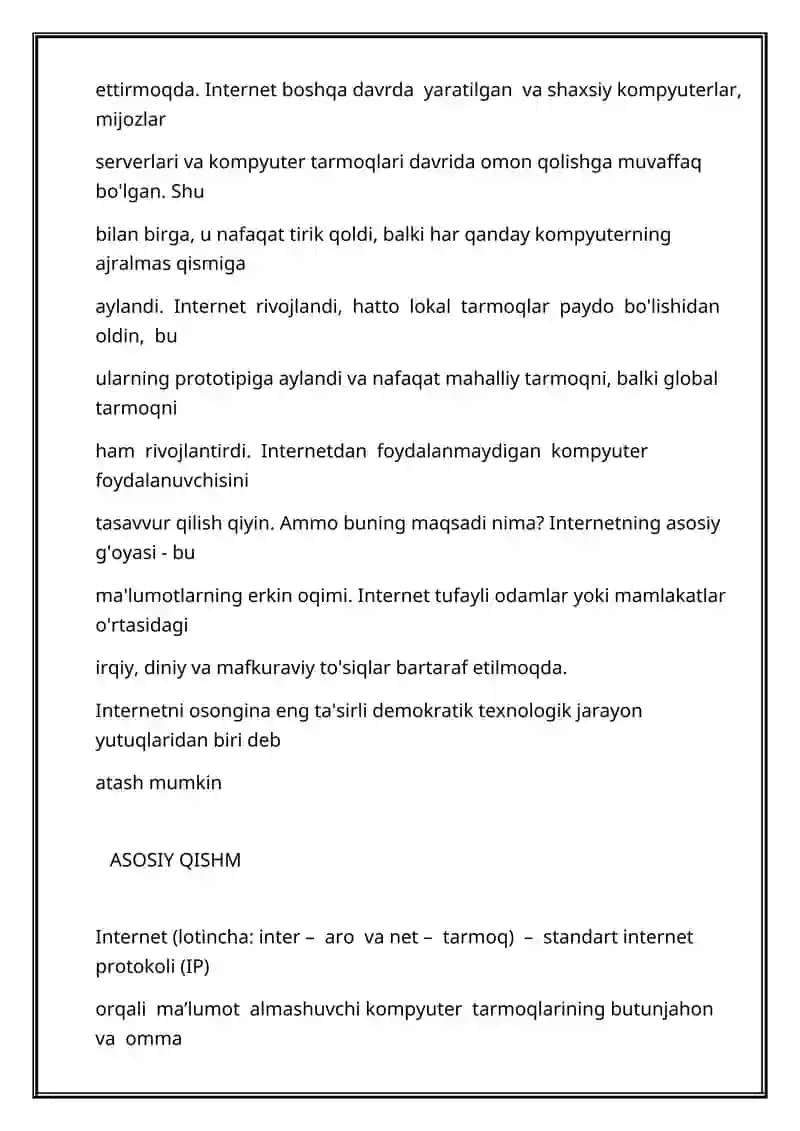 Internet tizimi va uning kelib chiqishi 3