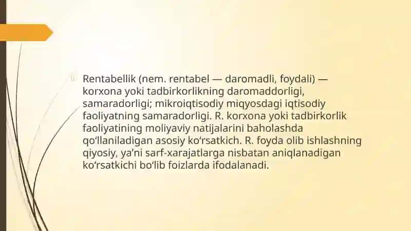 SANOATDATANNARX,FOYDAVA ISHLABChIQARIShRENTABELLIGI 3