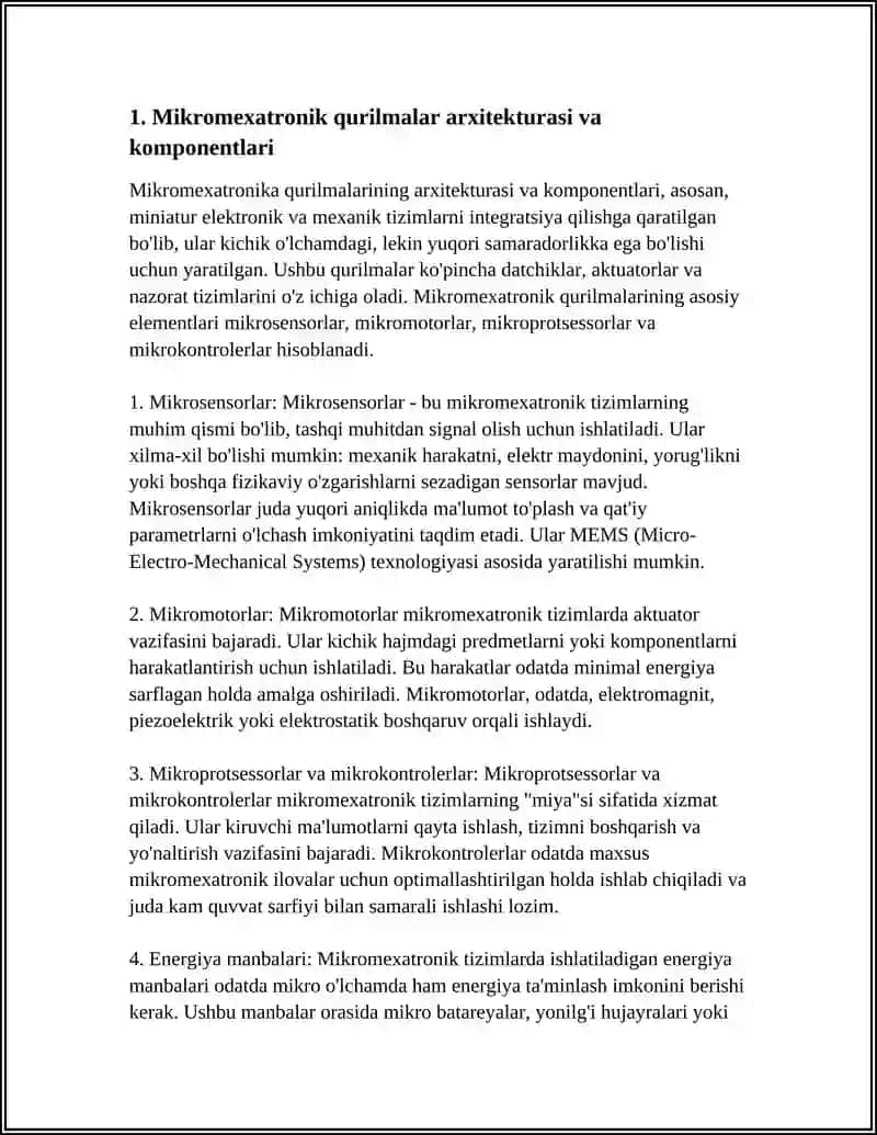 MIKROMEXATRONIK QURILMALARI 3