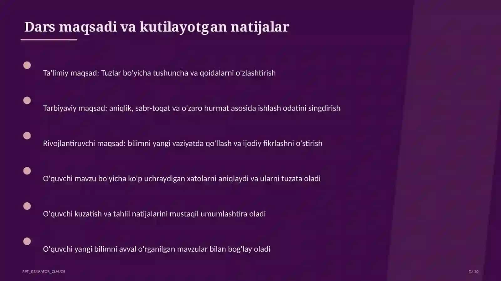 Tuzlar (8-sinf) 3