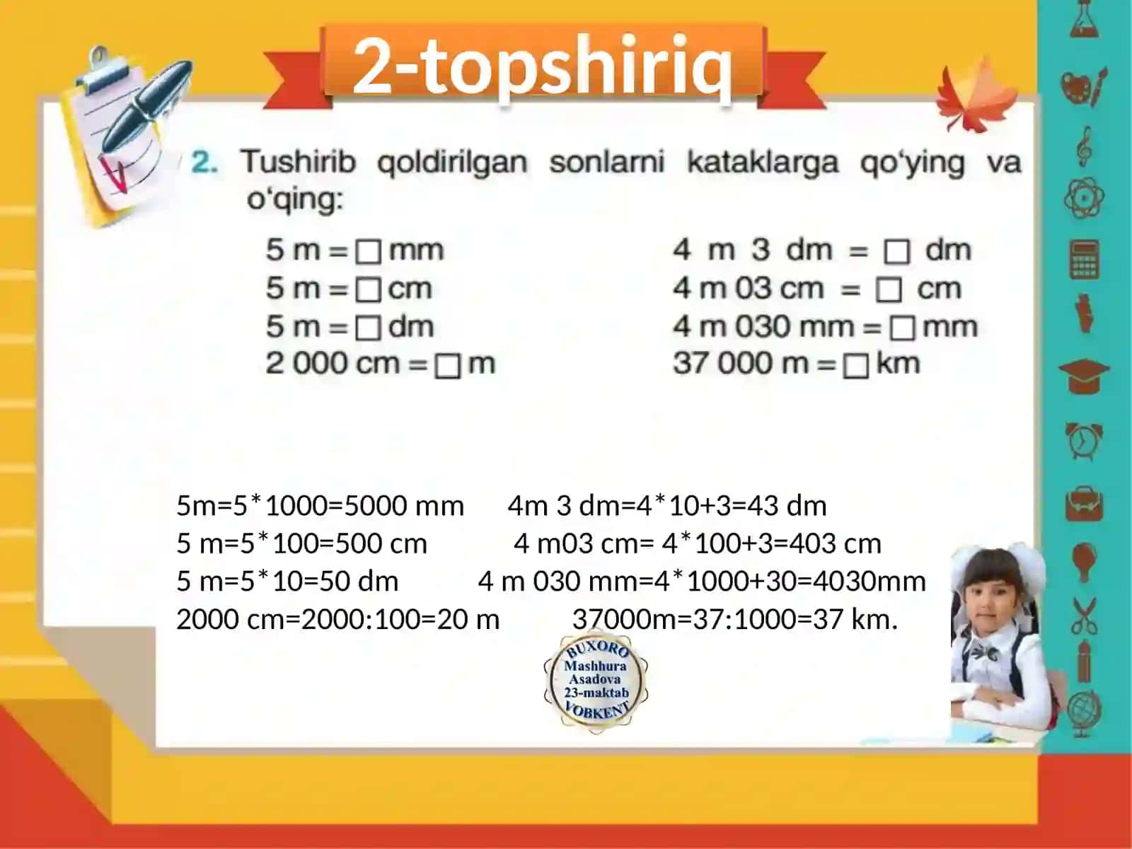 4-sinfda matematika fanidan taqdimoti 3